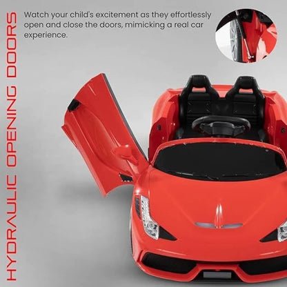 Ferrari Kids Red Supercar Ride-On | 12V Battery Powered Electric Car | Sturdy Build | 35KG Load Capacity - Image 3