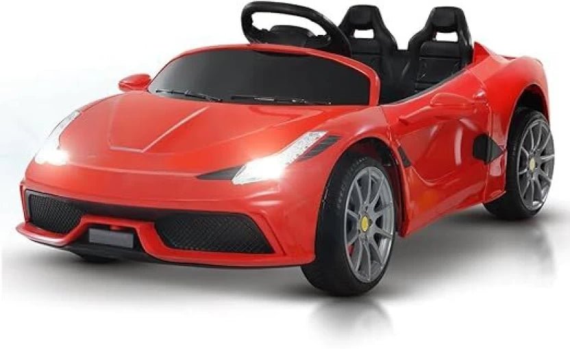 Ferrari Kids Red Supercar Ride-On | 12V Battery Powered Electric Car | Sturdy Build | 35KG Load Capacity